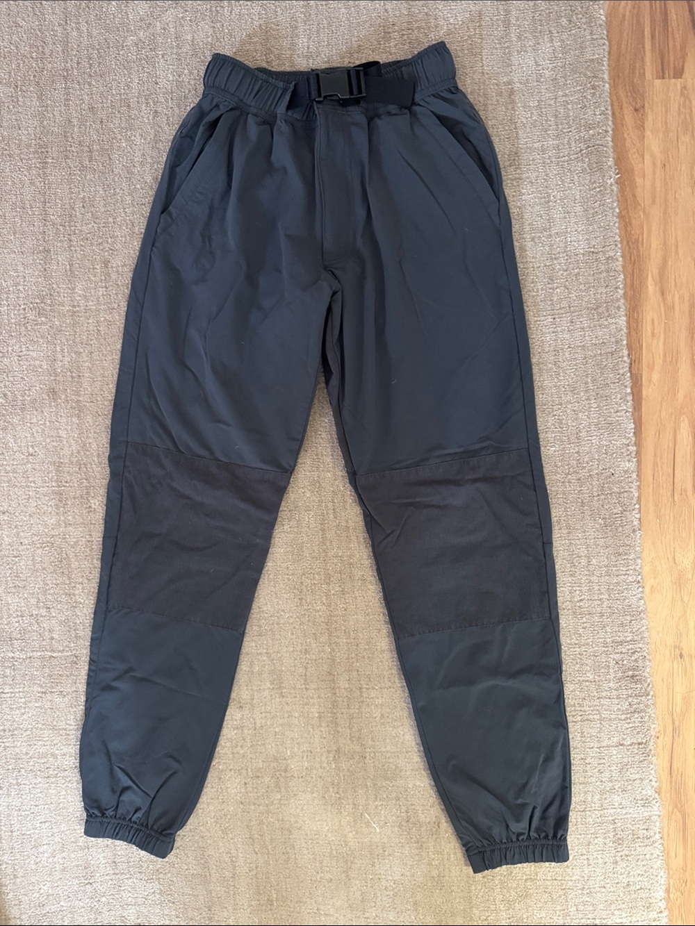 S ALO gray Joggers with Buckle Waist